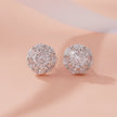 Round Cluster Design Earrings