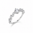 Round & Marquise CZ Crown Ring in 925 Sterling Silver for Women