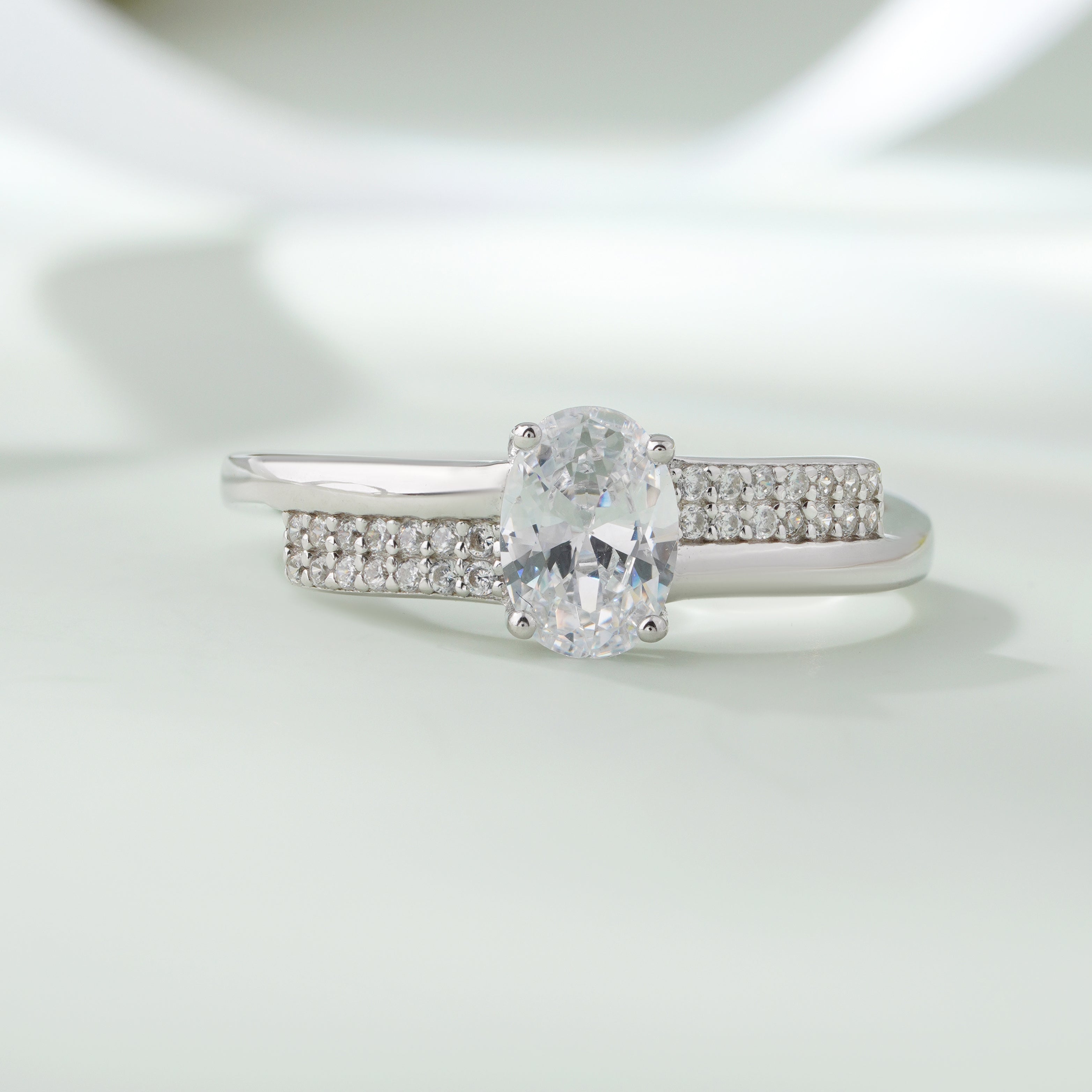 Elegant Trillion-Cut Solitaire Ring