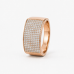 Royal Square Pave Diamond-Look Men's Ring