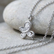 Silver Butterfly 925 Sterling Silver Pendant Chain for Women