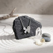 Silver Butterfly & Teardrop Pendant 925 Sterling Silver Chain for Women
