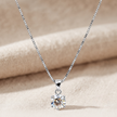 Silver Classic Solitaire Pendant