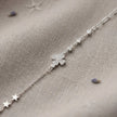 Silver 925 sterling silver floral star bracelet for women
