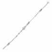 Silver 925 sterling silver flower bracelet for women