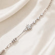 Silver 925 sterling silver flower bracelet for women