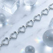 Silver 925 sterling silver heart bracelet for women