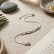Silver 925 sterling silver link chain bracelet for women