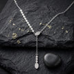Silver Sparkle CZ Multi-Link 925 Sterling Silver Pendant Chain for Women