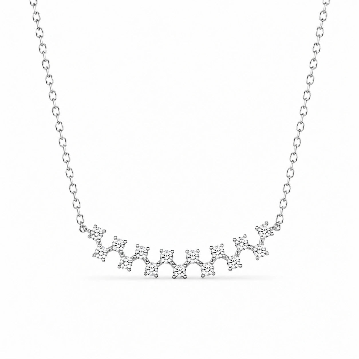Silver Sparkle Star 925 Sterling Silver Pendant Chain for Women
