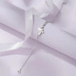 Butterfly Diamond Adjustable Silver Bracelet for Women