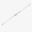 Butterfly Diamond Adjustable Silver Bracelet for Women