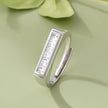 Minimal Stone Silver Ring