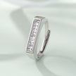 Minimal Stone Silver Ring