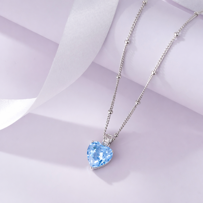 sky bloom cushion diamond 925 silver pendant chain