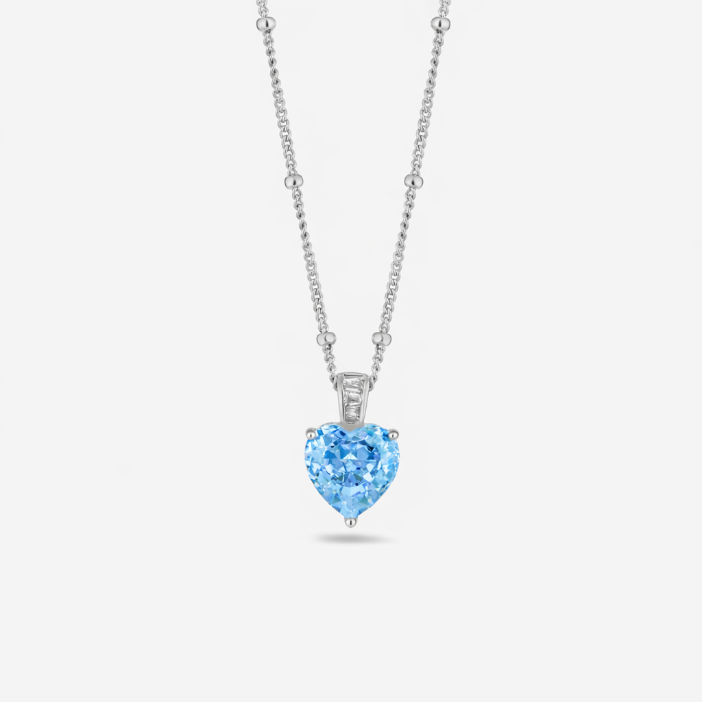 sky bloom cushion diamond 925 silver pendant chain
