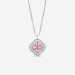 Soft Blush Diamond 925 Sterling Silver Pendant Necklace for Women