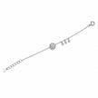 Sparkling Circle Charm 925 Sterling Silver Bracelet for Women