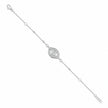 Sparkling Evil Eye 925 Sterling Silver Bracelet for Women