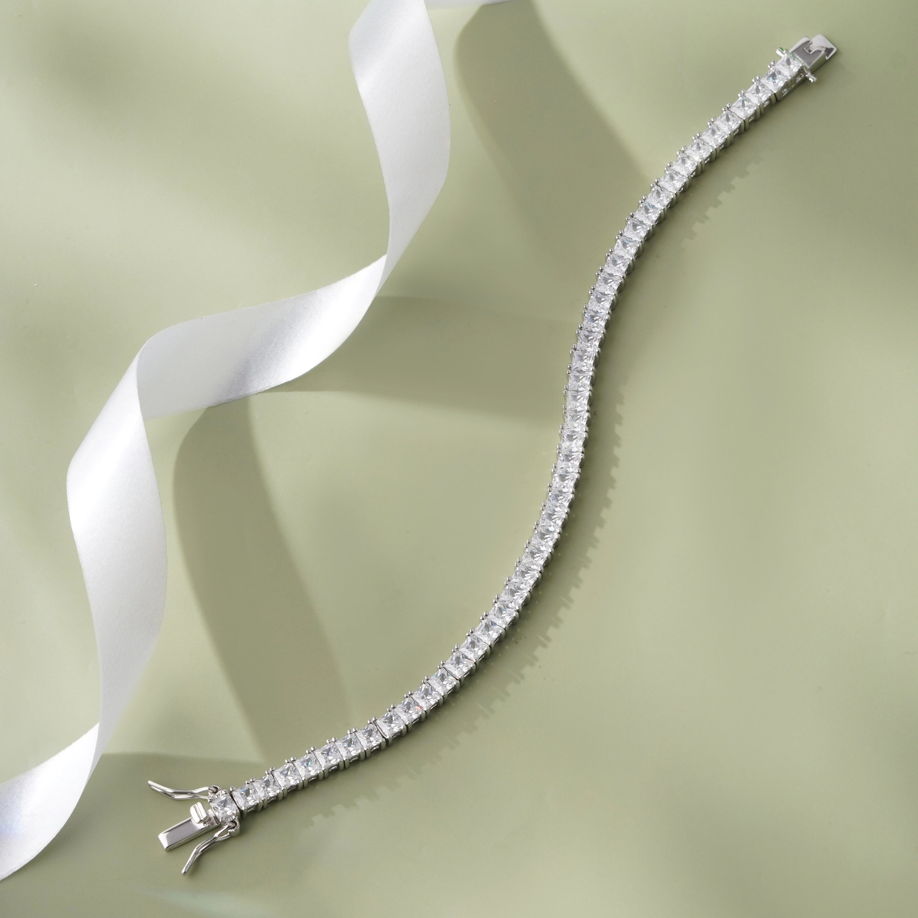 SquareShapeDiamondCZ925SterlingSilver