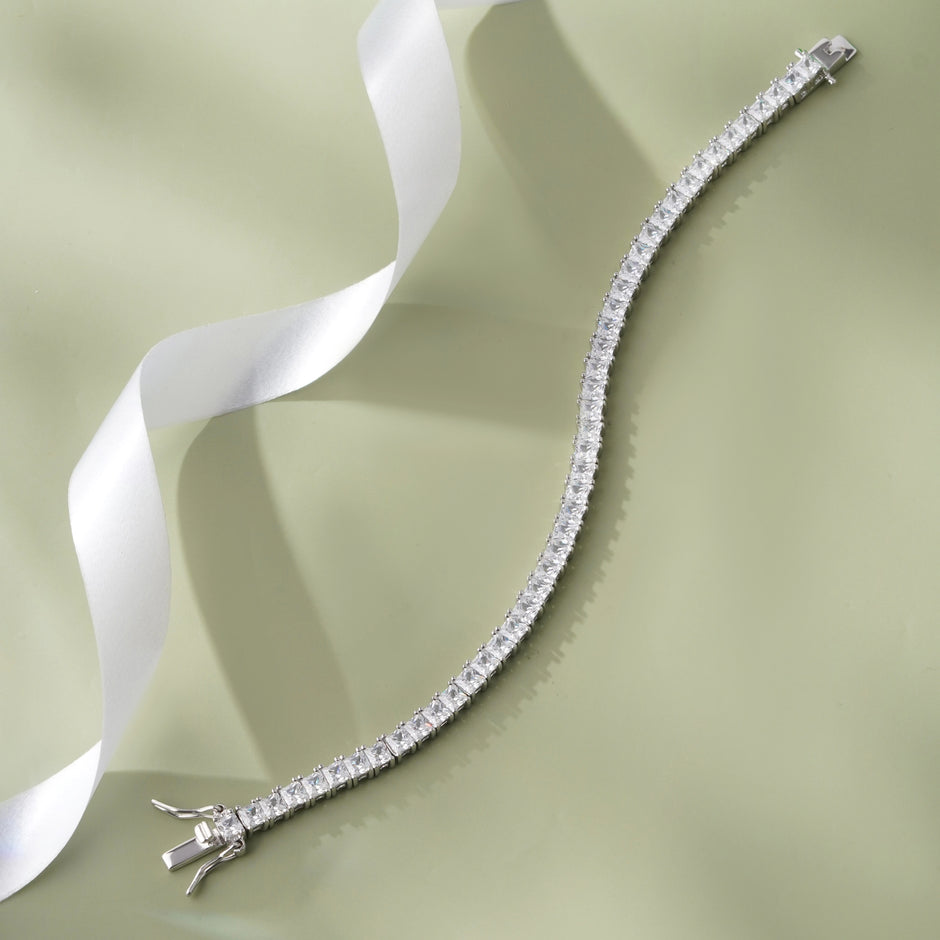 SquareShapeDiamondCZ925SterlingSilver
