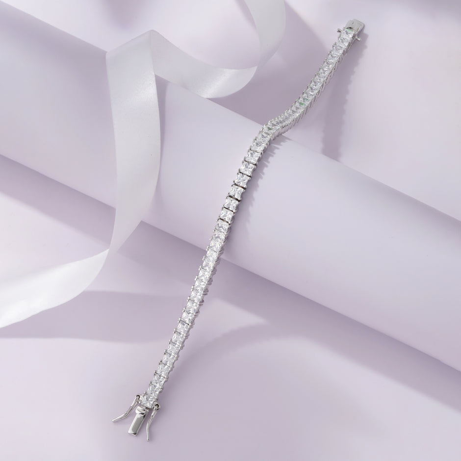 SquareShapeDiamondCZ925SterlingSilver