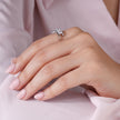 Triple Princess Cut CZ Diamond Ring