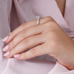 Classic Round Solitaire Silver Ring