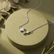 Star charm diamond 925 silver pendant chain