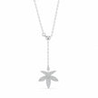 Star Flower Diamond 925 Sterling Silver Pendant Chain for Women