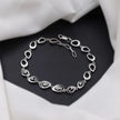 Teardrop Diamond Adjustable Silver Bracelet for Women