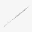 Teardrop Diamond Adjustable Silver Bracelet for Women