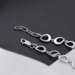 Teardrop Diamond Adjustable Silver Bracelet for Women