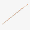 Triangle Shape Diamond CZ Rose Gold Bracelet for Women