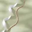Triangle Shape Diamond CZ Rose Gold Bracelet for Women