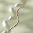 Triangle Shape Diamond CZ Rose Gold Bracelet for Women