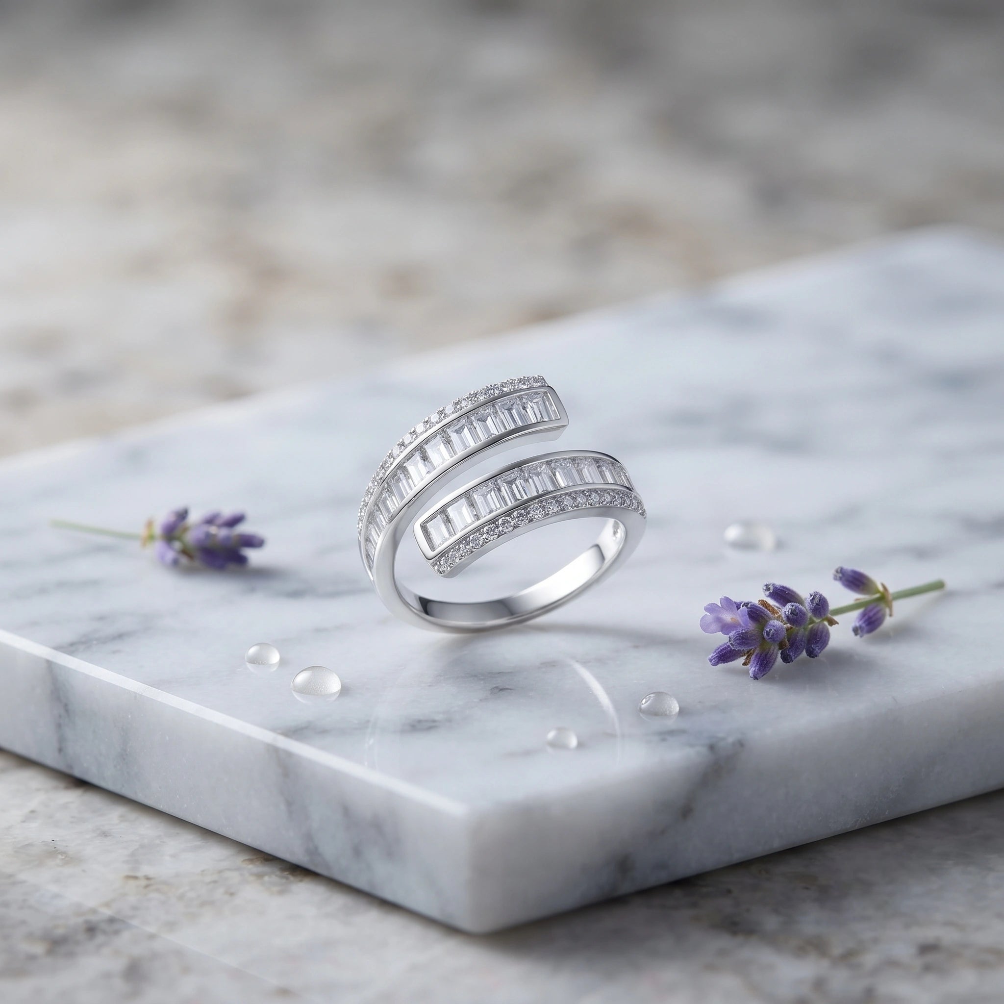 TripleRowBaguetteCZ925SterlingSilverRingforWomen_4