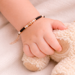 Twin Pearl Beaded 925 Sterling Silver Rose Gold Kid's Bracelet