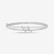 Twisted Knot Grace Diamond Silver Bracelet for Women
