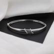 Twisted Knot Grace Diamond Silver Bracelet for Women