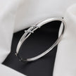 Twisted Knot Grace Diamond Silver Bracelet for Women