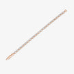Oval Cut Tennis Diamond Rose Gold Bracelet for Women