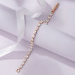 Oval Cut Tennis Diamond Rose Gold Bracelet for Women
