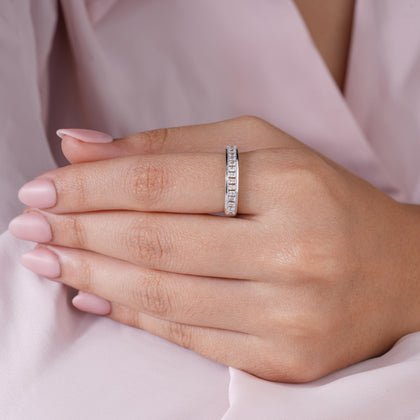 Princess Cut Eternity Diamond Ring