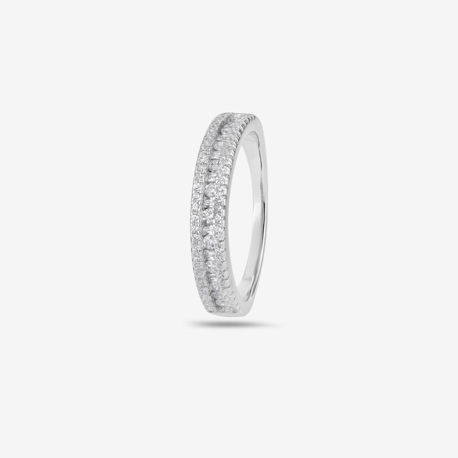 Double Row Diamond Ring
