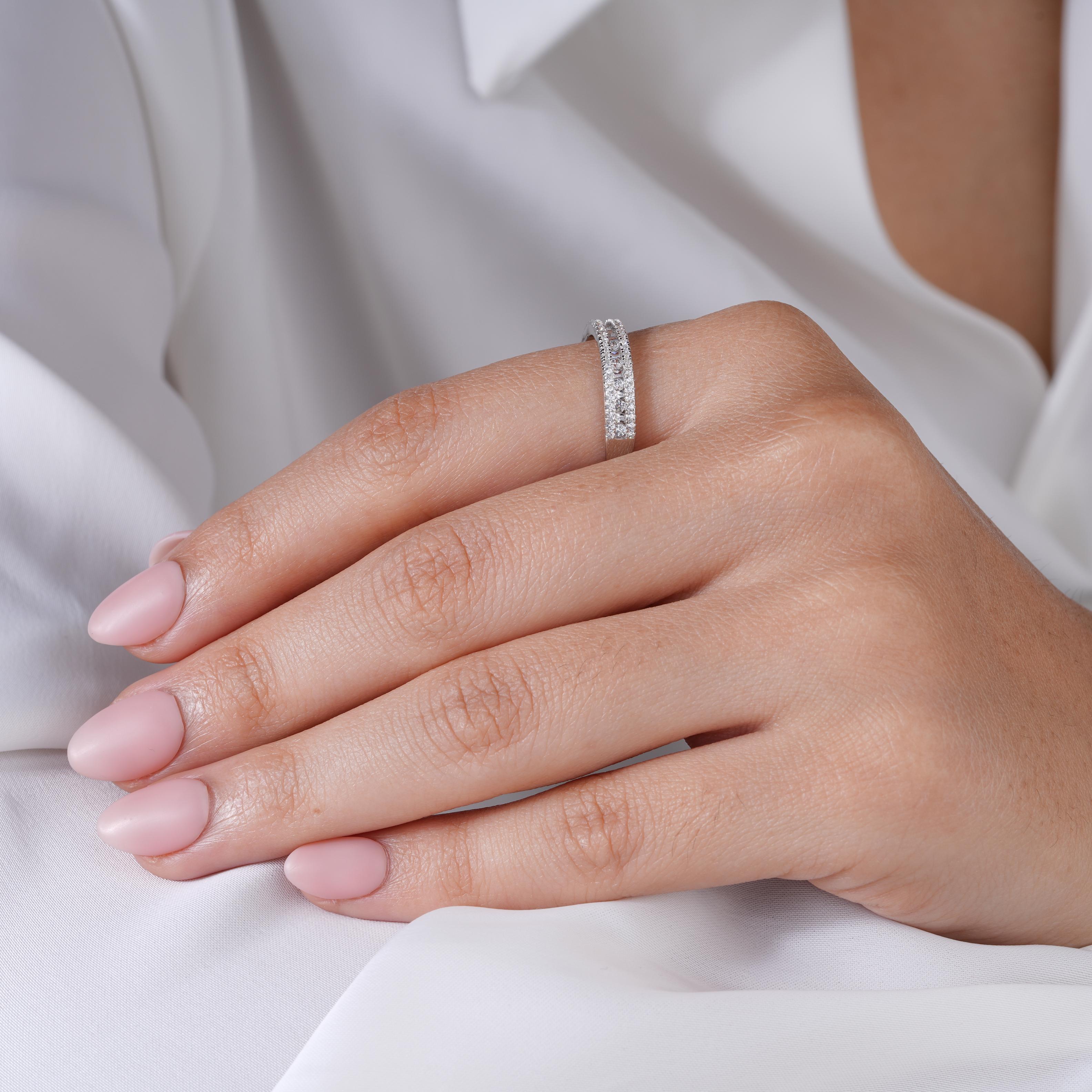 Double Row Diamond Ring