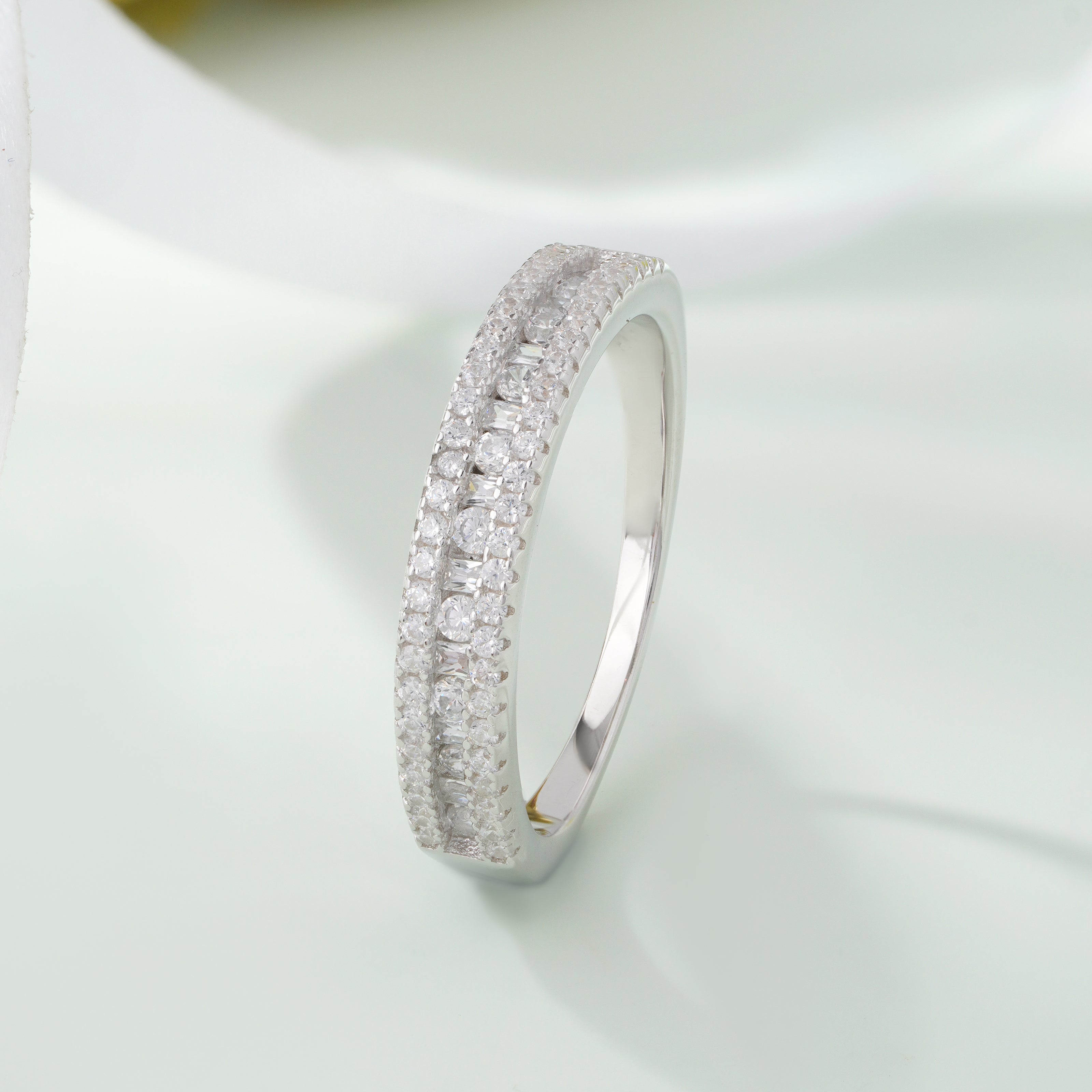 Double Row Diamond Ring