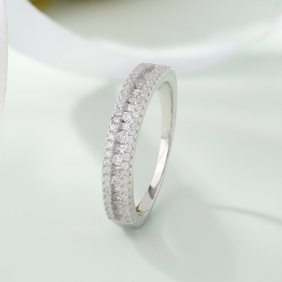 Double Row Diamond Ring