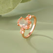 Oval-cut Solitaire Rose Gold Ring