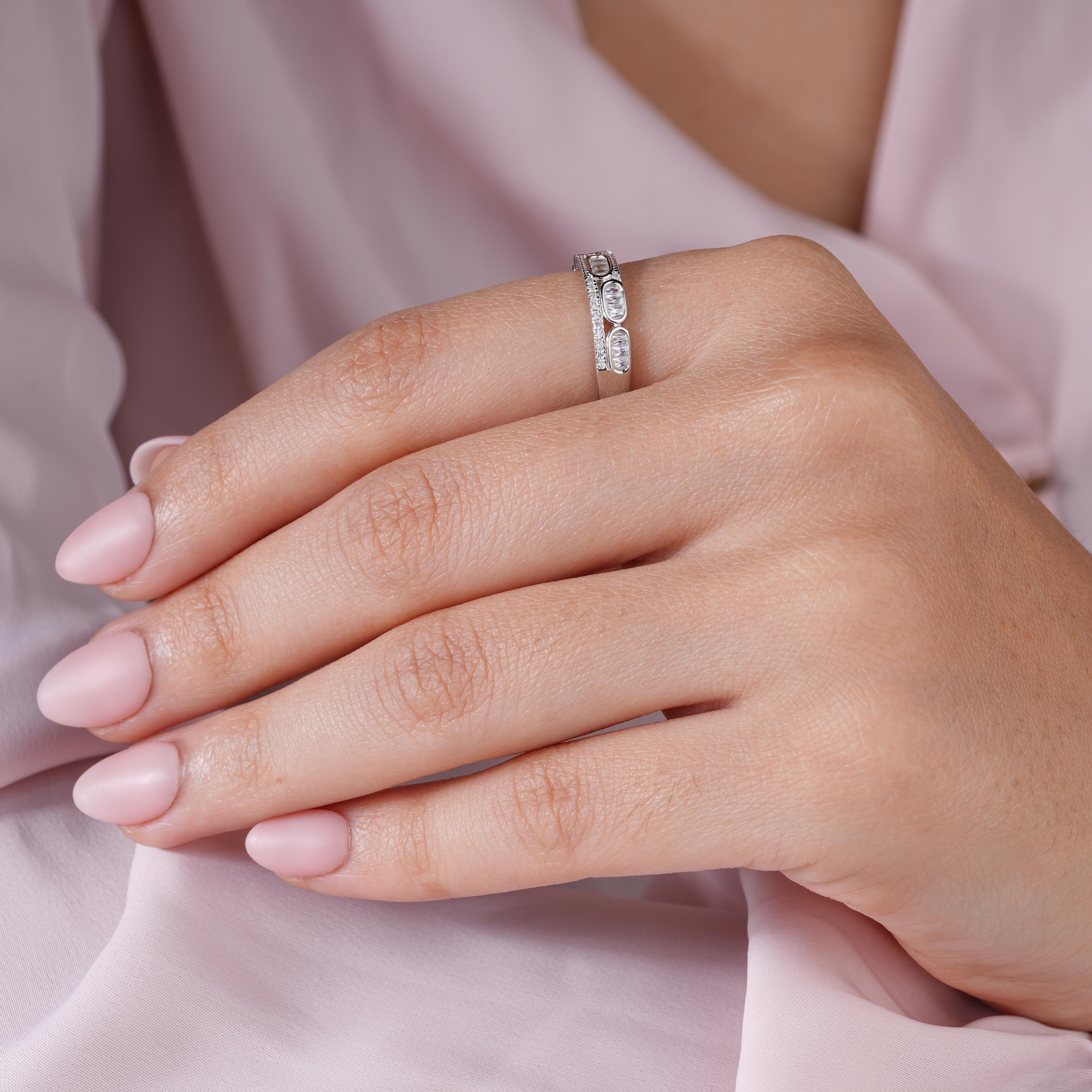 Oval Design Diamond Ring